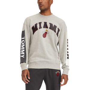 Tommy Elegant Jeans Miami Heat Gray James Patch Pullover Sweatshirt For the true fans! Secure this authentic jersey now.