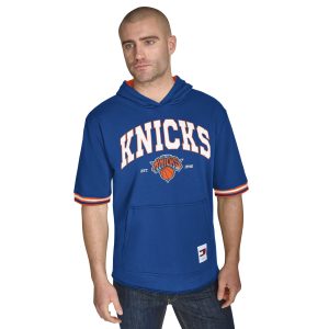 Tommy Jeans New York Knicks Blue Marvelous Paul French Terry Short Sleeve Pullover Hoodie High - demand item! Order this sought - after jersey immediately.