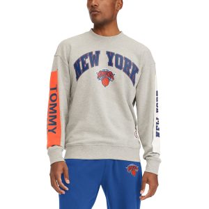 Tommy Jeans New York Superior Knicks Gray James Patch Pullover Sweatshirt Retailers