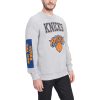 Tommy Jeans New Enchanting York Knicks Heather Gray Hayes Crew Neck Pullover Sweatshirt Collectors