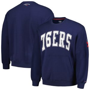 Tommy Jeans Philadelphia 76ers Navy Henry Pullover Glamorous Sweatshirt Last chance! Grab this awesome jersey before it's gone for good.