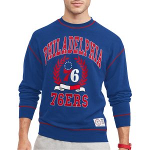 Tommy Jeans Philadelphia Sophisticated 76ers Royal Peter French Terry Pullover Sweatshirt Proven quality! Invest in this reliable jersey.