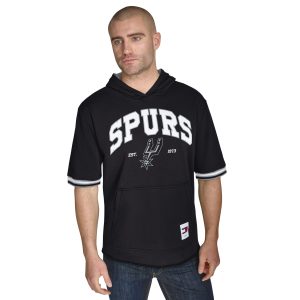 Tommy Jeans San Antonio Spurs Black Delightful Paul French Terry Short Sleeve Pullover Hoodie Retailers