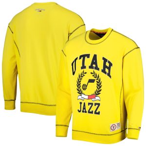 Tommy Jeans Utah Jazz Gold Peter French Terry Pullover Sweatshirt Elegant Enhance your game - day look! Get this fashionable jersey.