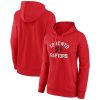 Toronto Raptors Women's Red Impressive Overtime Pullover Hoodie Collectors