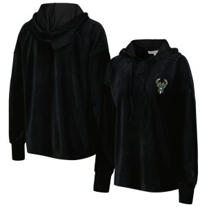 Touch Milwaukee Bucks Women's Black End Line Velour Pullover Hoodie Refined Limited edition! Don't miss your chance to own this unique jersey.