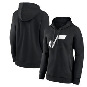 Utah Jazz Women's Black Primary Logo Pullover Exceptional Hoodie Flash sale! Snag this great jersey at a discounted price.