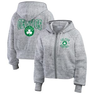 WEAR by Erin Andrews Boston Celtics Women's Heather Gorgeous Gray Speckled Radiator Full Zip Hoodie Hurry! Exclusive offer. Get your hands on this outstanding jersey right away.