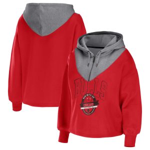 WEAR by Erin Andrews Chicago Sophisticated Bulls Women's Red Pieced Quarter Zip Hoodie Jacket Be the first! Order this trendy jersey ahead of the crowd.