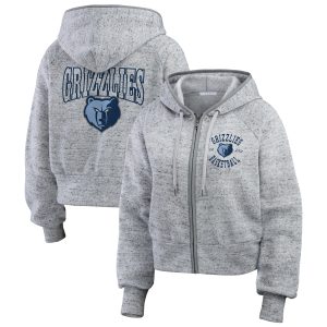 WEAR by Erin Andrews Memphis Grizzlies Women's Heather Gray Speckled Radiator Full Zip Striking Hoodie Designed for performance! Get this functional jersey.