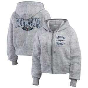 WEAR by Erin Andrews New Orleans Pelicans Women's Remarkable Heather Gray Speckled Radiator Full Zip Hoodie Be the first! Order this trendy jersey ahead of the crowd.
