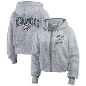 WEAR by Erin Andrews Oklahoma City Thunder Women's Fabulous Heather Gray Speckled Radiator Full Zip Hoodie Upgrade your fan gear! Order this premium jersey today.