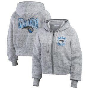WEAR by Erin Andrews Orlando Magic Women's Heather Gray Elegant Speckled Radiator Full Zip Hoodie Time - sensitive! Order now before the deal expires.