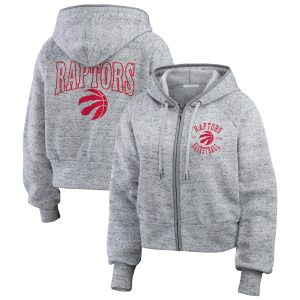 WEAR by Erin Andrews Toronto Raptors Women's Heather Gray Phenomenal Speckled Radiator Full Zip Hoodie Time - sensitive! Order now before the deal expires.