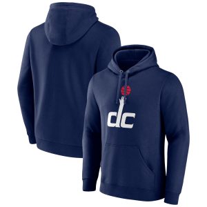 Washington Wizards Navy Alternate Logo Pullover Charming Hoodie Stand out from the crowd! Wear this eye - catching jersey.