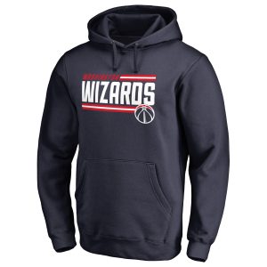 Washington Wizards Exquisite Navy Onside Stripe Pullover Hoodie Gift idea! Surprise a sports fan with this amazing jersey.
