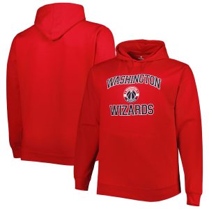 Washington Wizards Red Big Stunning & Tall Heart & Soul Pullover Hoodie Authentic look! Wear this genuine jersey.