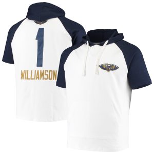 Zion Williamson New Orleans Pelicans White/Navy Player Raglan Pullover Hoodie Notable Proven quality! Invest in this reliable jersey.